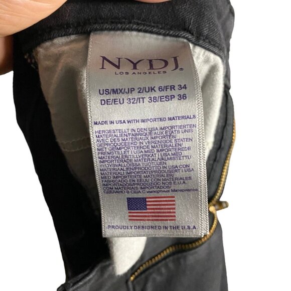 NYDJ Women's Black Straight Leg Jeans - Picture 8 of 9